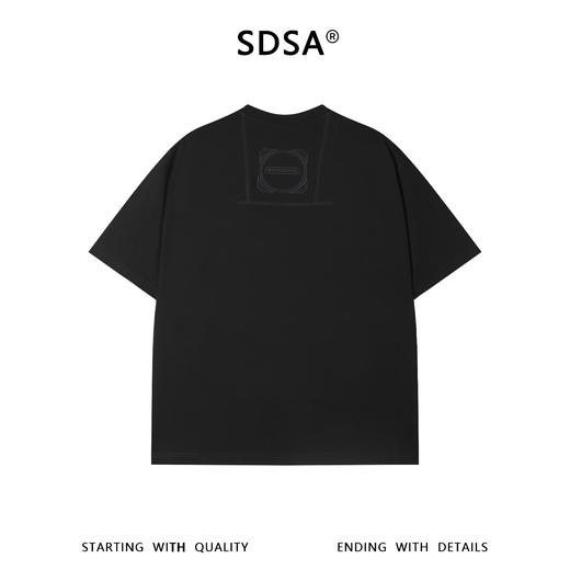 SDSA男装2026新款高贵轻奢美式简约小刺绣字母圆领短袖T恤百搭潮 商品图2