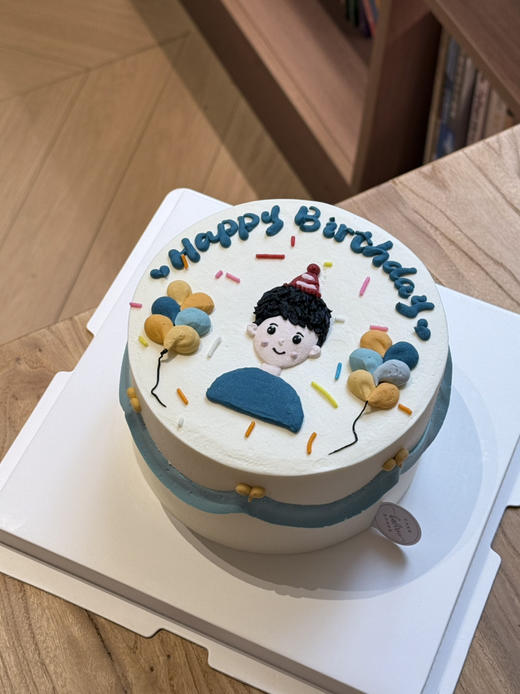 小男孩手绘周岁蛋糕 商品图0