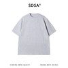 SDSA男装2026新款高贵轻奢细条纹短袖T恤宽松重磅圆领休闲上衣 商品缩略图0
