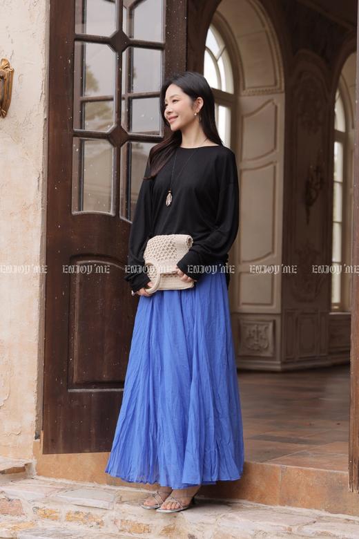 【门店同款】ENJOY夏季褶皱轻纱长半裙 170747140 商品图4