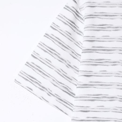 SDSA男装2026新款轻奢水波纹线条圆领短袖T恤日系极简风宽松上衣 商品图2