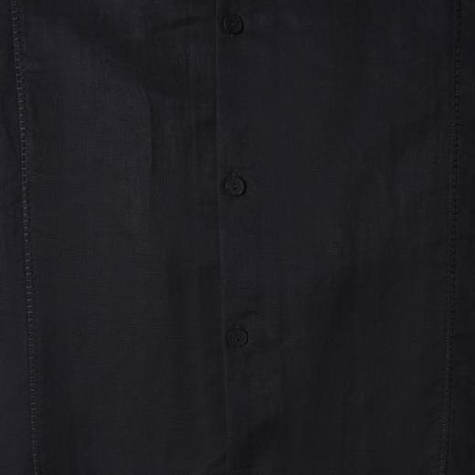 SDSA男装2026新款高贵轻奢日系纯色明线翻领短袖衬衫百搭宽松上衣 商品图3