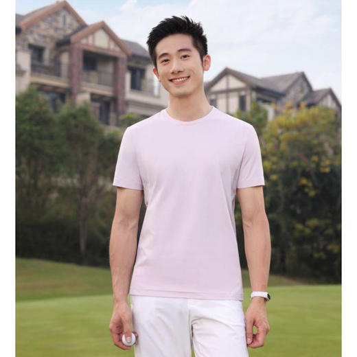 男女同款户外运动圆领T恤轻云纤维夏季透气宽松短袖上衣   HLS-GF81011 商品图1