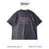SDSA男装2026新款高贵轻奢美式复古励志英文印花T恤宽松短袖 商品缩略图0