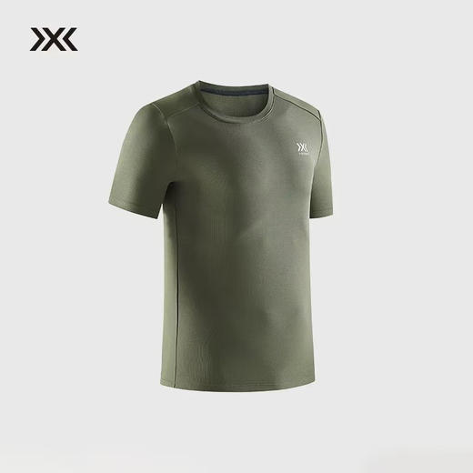 原单正品XB旷野男士短袖，主打舒适，

网状面料，超透气，炎热夏天，拒绝闷热，

除菌防臭，减少异味，立体裁剪，修身更百搭

军绿/黑色 S-XXL 商品图6