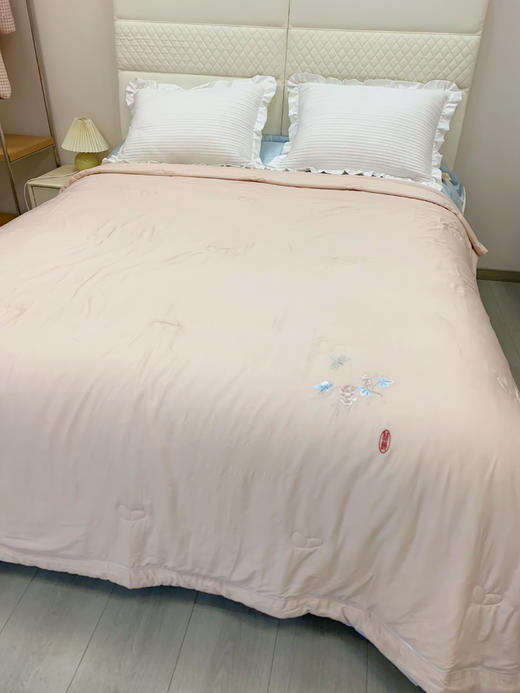 松植屋·蚕竹可水洗蚕丝空调被夏凉被 中式精美刺绣 可轻柔机洗不变形 商品图2