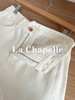 专柜实拍【露丝同款】拉夏贝尔/La Chapelle质感牛仔！复古单扣口袋后撞色标直筒阔腿白色净版牛仔裤 商品缩略图9