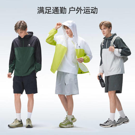 骆驼（CAMEL）中性款梭织标准长防晒衣A36BA68017 商品图5