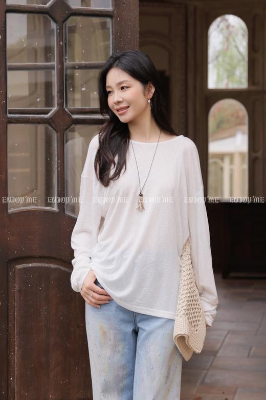 【门店同款】ENJOY夏季扭结美背长袖T恤 170745822 商品图0