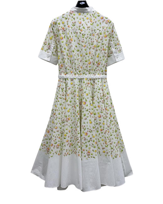 女款印花衬衫连衣裙ba010 商品图1