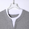 SDSA男装2026新款轻奢简约撞色拼接竖纹圆领短袖T恤百搭宽松上衣 商品缩略图1