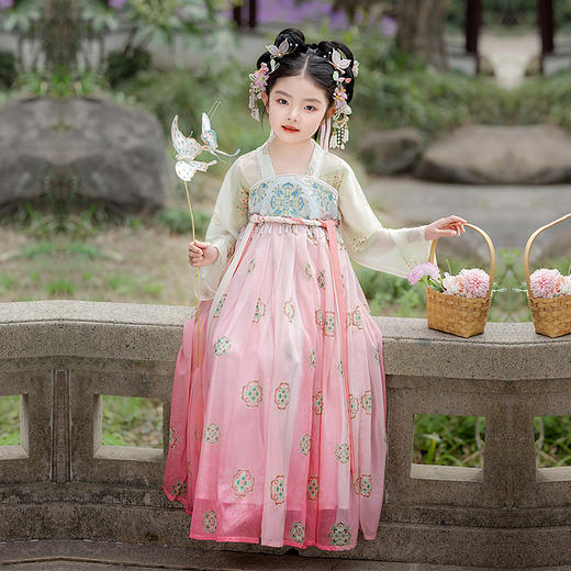 【团购】【苏城纪】汉服女童襦裙楚薇 商品图4