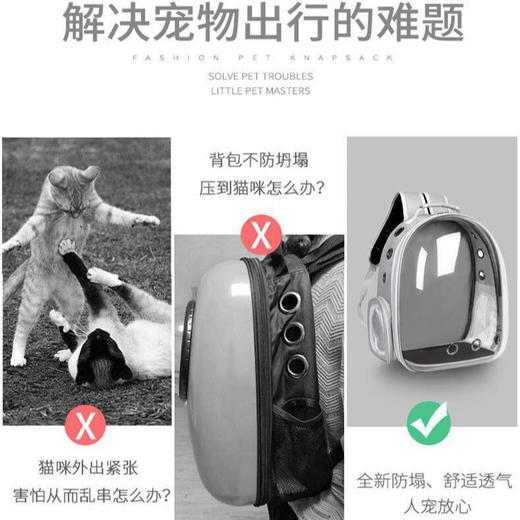 猫包宠物太空包外出便携双肩包太空舱猫咪背包宠物用品大容量透气 商品图2