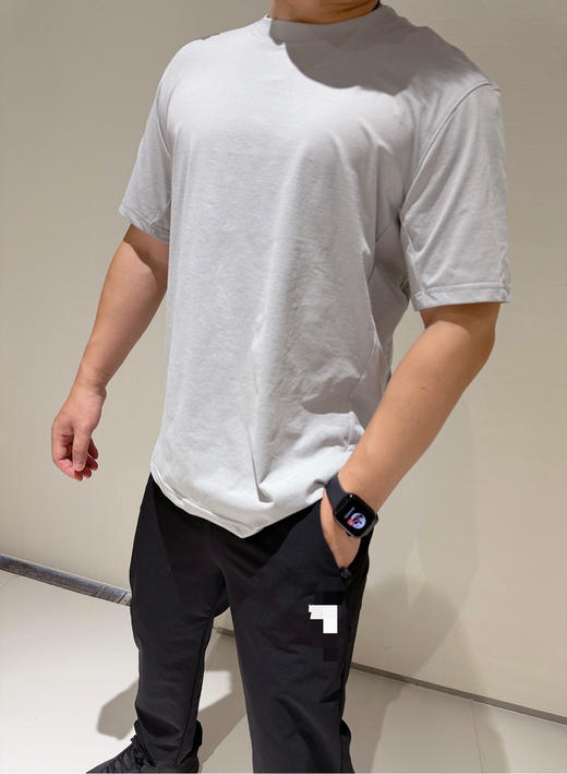 48-9 签约面料 右肩三箭头 速干防晒 立体剪裁 男士暴汗圆领短袖 商品图9