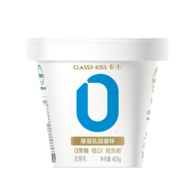 卡士 007无蔗糖低GI益生菌厚凝乳 400g/杯