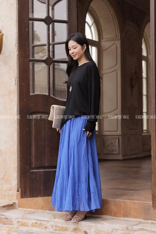 【门店同款】ENJOY夏季褶皱轻纱长半裙 170747140 商品图9