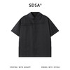 SDSA男装2026新款高贵轻奢简约纯色解构拼接短袖衬衫小众设计百搭 商品缩略图0
