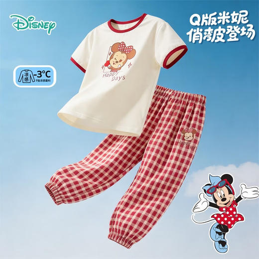 迪士尼女童夏日短袖套装ZD2FT031 商品图4