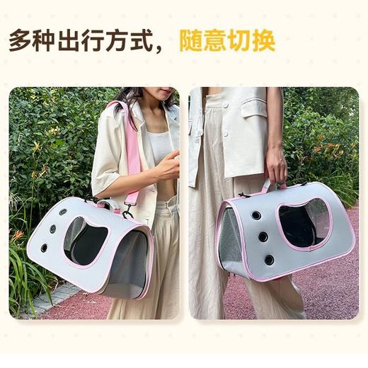 可折叠简约猫包手提单肩包猫咪用品外出便携大容量太空包猫咪背包 商品图2