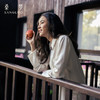 无色纯净』桑罗立领真丝睡衣套装100%桑蚕丝女长袖家居服可外穿 商品缩略图3