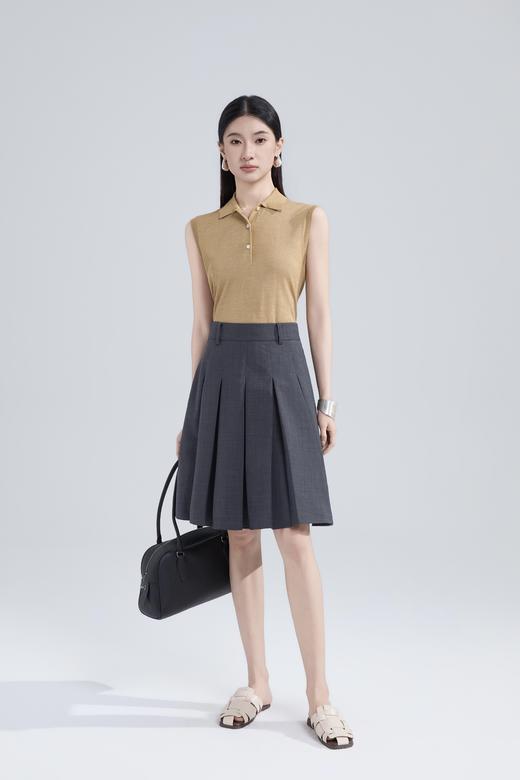 精纺羊毛学院风半裙 商品图1