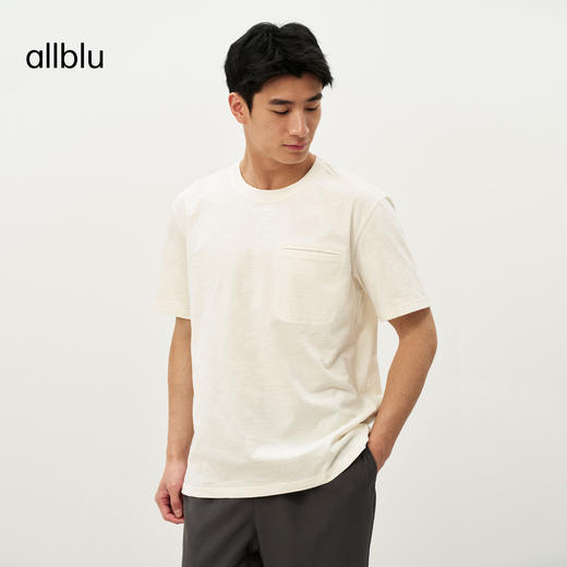 【夏Vol.3】allblu男装“让棉天然会呼吸”26春夏【云雾竹节棉】男士短袖T恤ZY 商品图4