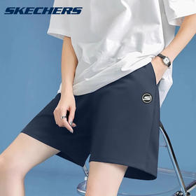 XY｜斯凯奇男款夏季新款休闲运动短裤外穿健身跑步宽松百搭舒适针织裤P2224M053-0167