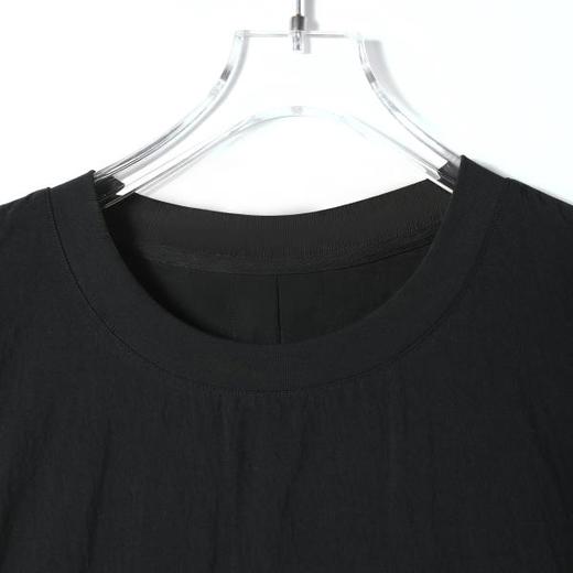 SDSA男装2026新款高贵轻奢韩系简约纯色褶皱圆领短袖T恤百搭宽松 商品图1