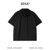 SDSA男装2026新款高贵轻奢纯色简约拉链翻领连帽短袖衬衫百搭显瘦 商品缩略图4