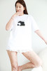 照片印花tee，复古美式半袖。小标刺绣宽松圆领情侣款t恤E040866 商品缩略图13