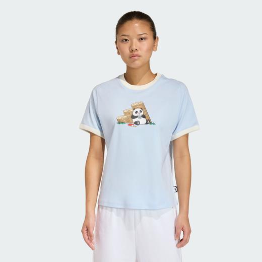 Adidas阿迪达斯PANDA CHILL T-SHIRT 纯棉运动休闲短袖T恤KB7212 商品图0