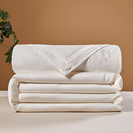 多喜爱 婉颂清扬桑蚕丝被/冬被/子母被【100%桑蚕丝长丝】【80S提花天丝棉】【内外双A品质】【缎纹大提花工艺】【双层边&花边】【40CM检测开口】【皮箱包装】巴马桑蚕长丝 双宫茧丝 千米长丝 商品图8