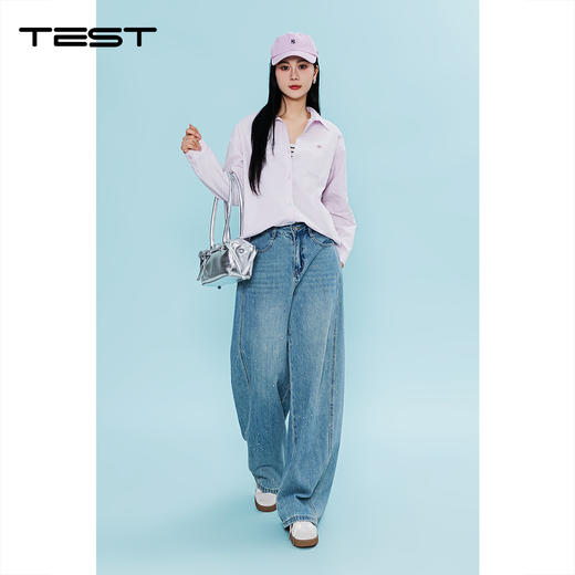 夏上新韩系松弛感宽松休闲设计感衬衫1262030 商品图1