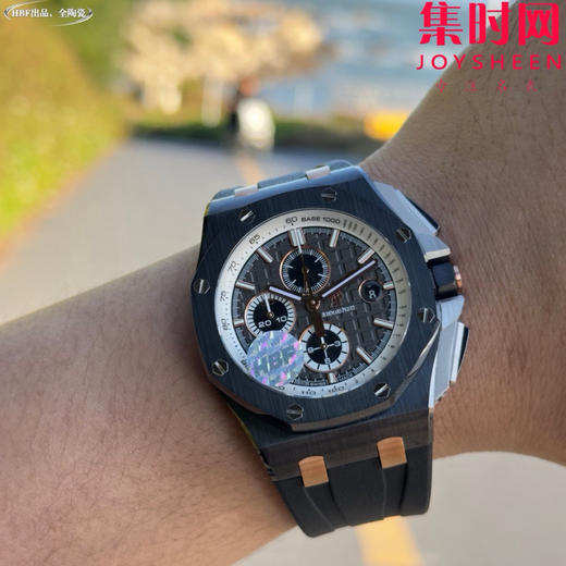 HBF爱彼皇家橡树离岸型26415陶瓷系列 26402黑陶瓷 男士腕表 表径44mm 7750改Cal.3126机 商品图4