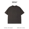 SDSA男装2026新款高贵轻奢韩系简约半纽扣圆领短袖T恤基础款百搭 商品缩略图0