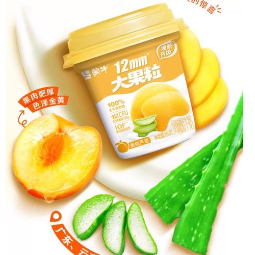 蒙牛 三角杯大果粒黄桃芦荟味风味酸牛奶 260g/杯 商品图1