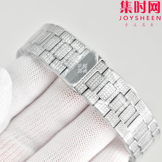 PDF百达翡丽 鹦鹉螺满天星5719系列 满钻鹦鹉螺 男士腕表 Nautilus 5719系列奢华满钻腕表 商品图5