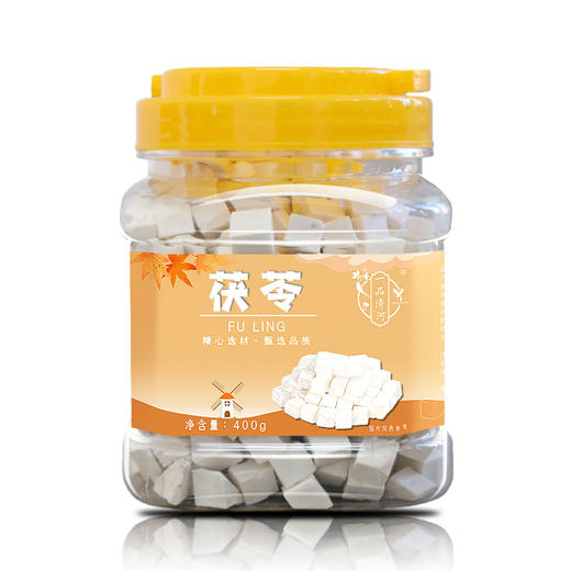 【自营】一品清河 茯苓400g多巴胺罐装白茯苓茯神土茯苓 YPQHFL400G 商品图1