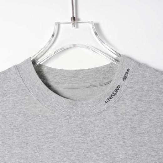 SDSA男装2026新款高贵轻奢韩系简约纯色小标设计短袖T恤百搭上衣 商品图2