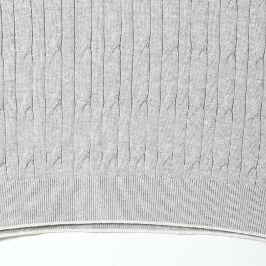 SDSA男装2026新款高贵轻奢老钱风针织纽花海鸥领短袖T恤百搭休闲 商品图3