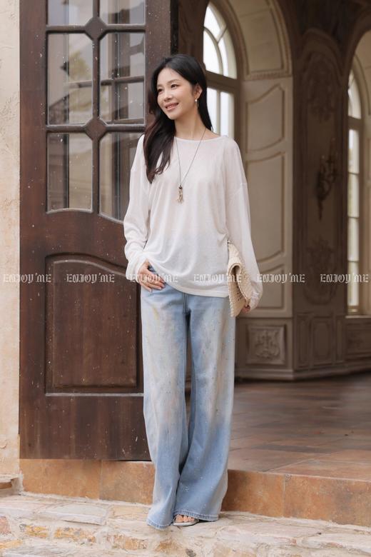 【门店同款】ENJOY夏季蓝调星河阔腿裤 171044462 商品图3