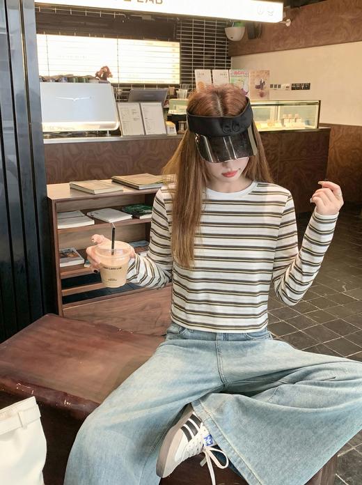 <曾小咸推荐>4.11现货秒杀 ！微信超特价！韩系彩色条纹t恤 日常119.99 立减60 秒杀59.99！！ 商品图4