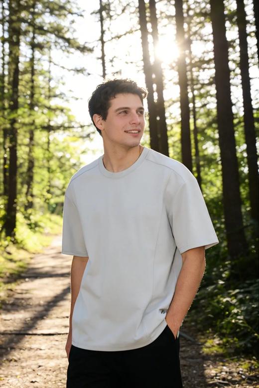 【xp-7006】重磅夏日男子立体裁剪凉感短袖T恤！！ 商品图0