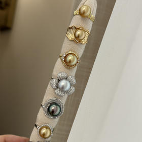 珍珠戒指合集｜南洋金珠·澳白·大溪地甄选