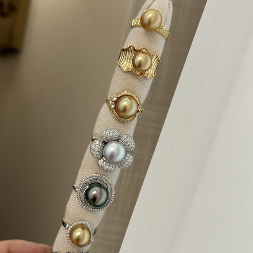 珍珠戒指合集｜南洋金珠·澳白·大溪地甄选 商品图0