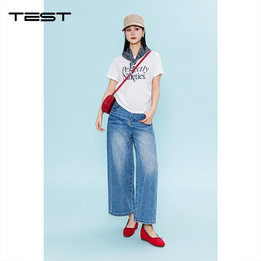 夏上新侧边褶皱设计遮肉显高百搭T恤1262025 商品图2