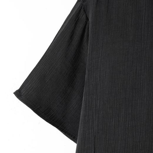 SDSA男装2026新款高贵轻奢设计感竖纹肌理翻领短袖衬衫百搭上衣 商品图1