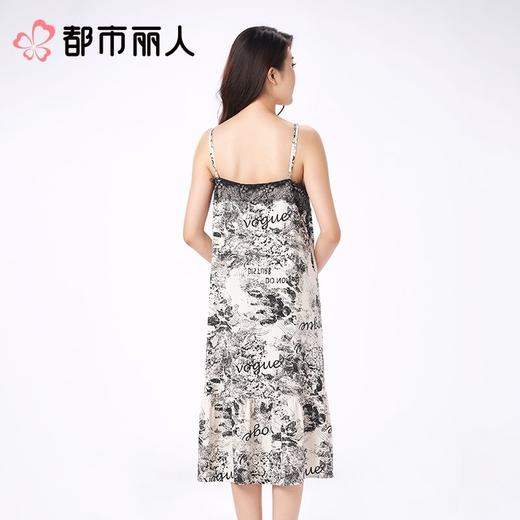 都市丽人睡衣女士睡衣薄家居服天丝棉睡衣女士棉质吊带裙女装睡裙LHC6A8 商品图2