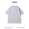 SDSA男装2026新款高贵轻奢细条纹短袖T恤宽松重磅圆领休闲上衣 商品缩略图4