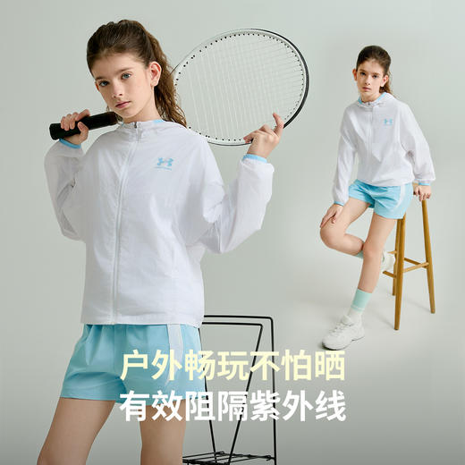 【XS专属-特惠福利】UnderArmour安德玛男女童 UPF50+轻薄速干 防晒服  262207455 商品图3